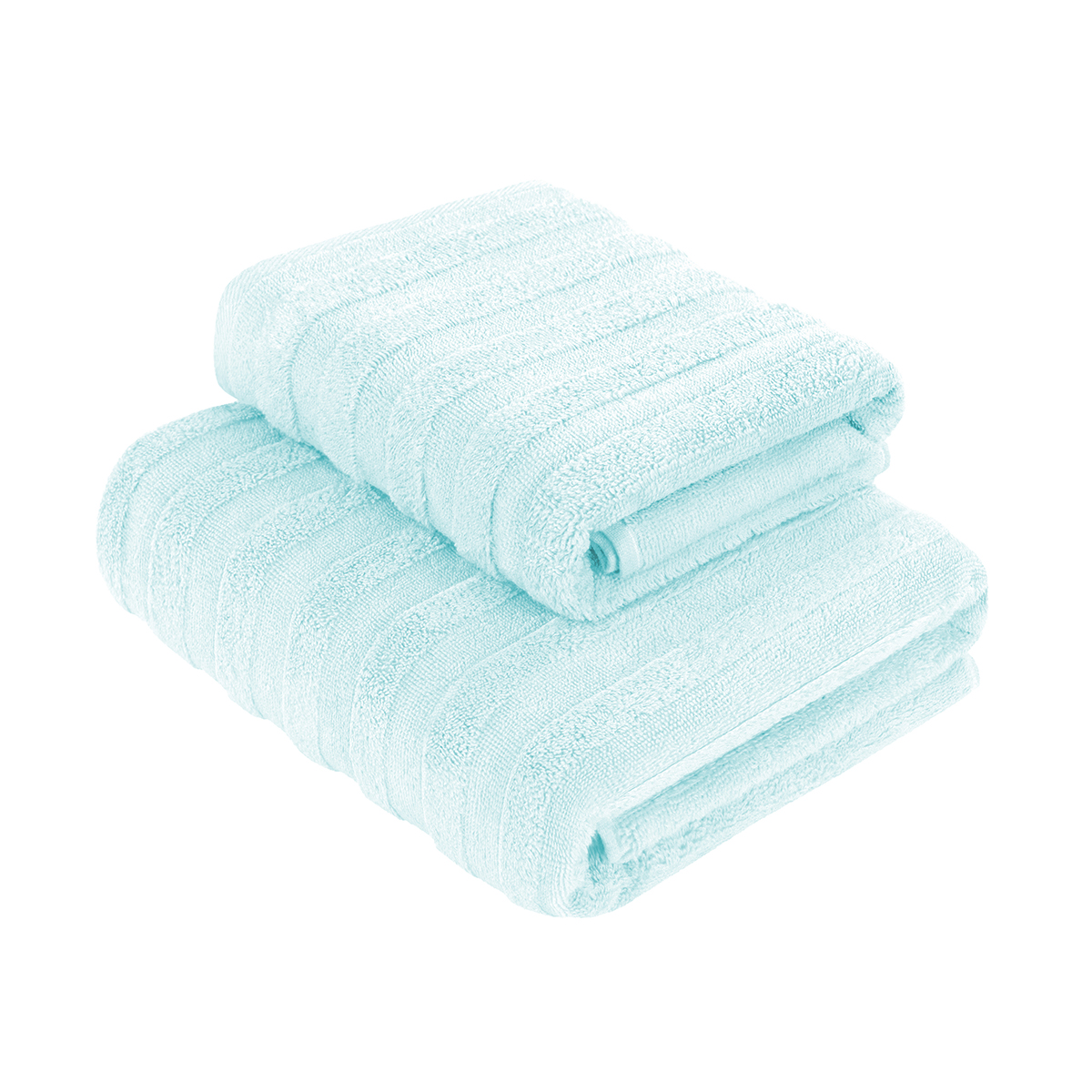 Полотенца "verossa" stripe набор 4 шт. 50*90 + 70*140 см (голубой)