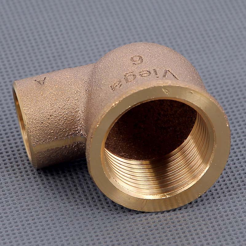 Угол 90° переходной пайка - ВР 22 x 1" VIEGA бронза
