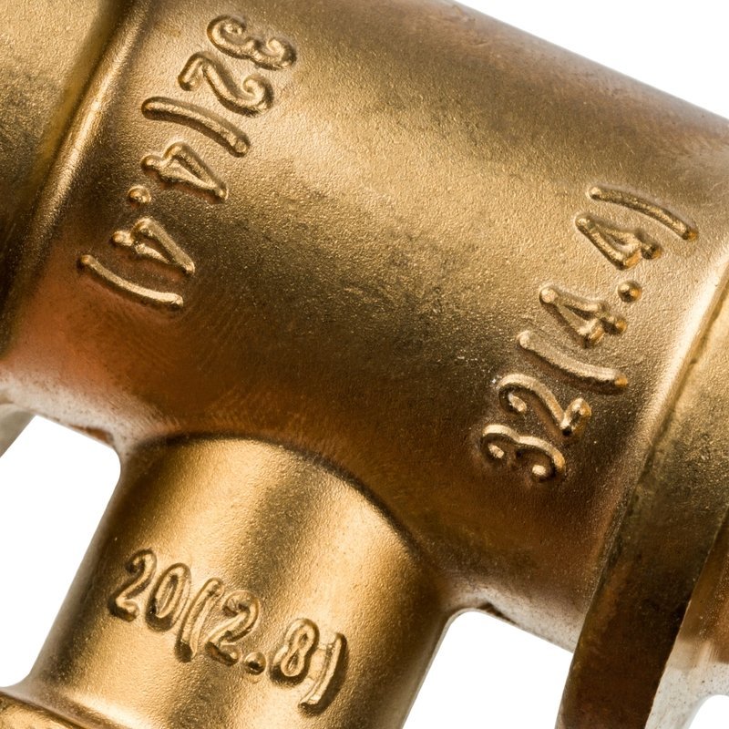 Тройник переходной 32 x 20 x 32 аксиальный для труб PE-X STOUT