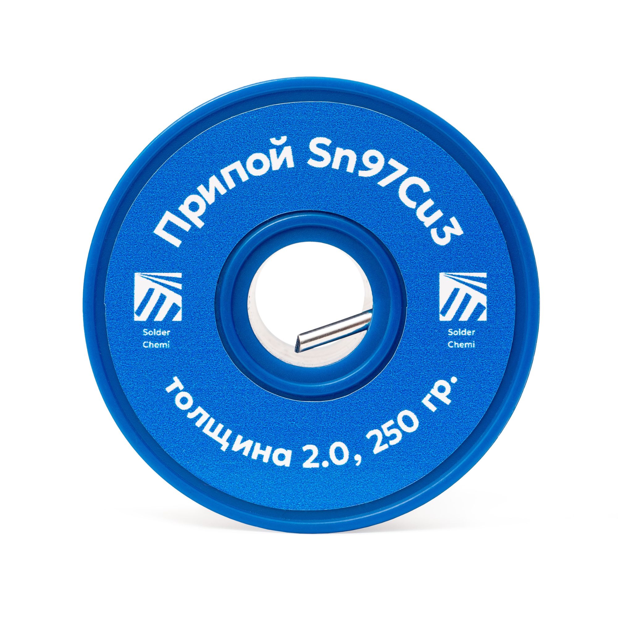 Припой для пайки меди Sn97Cu3, толщина 2.0, 250 гр., бессвинцовый, Solder Chemi (Россия)