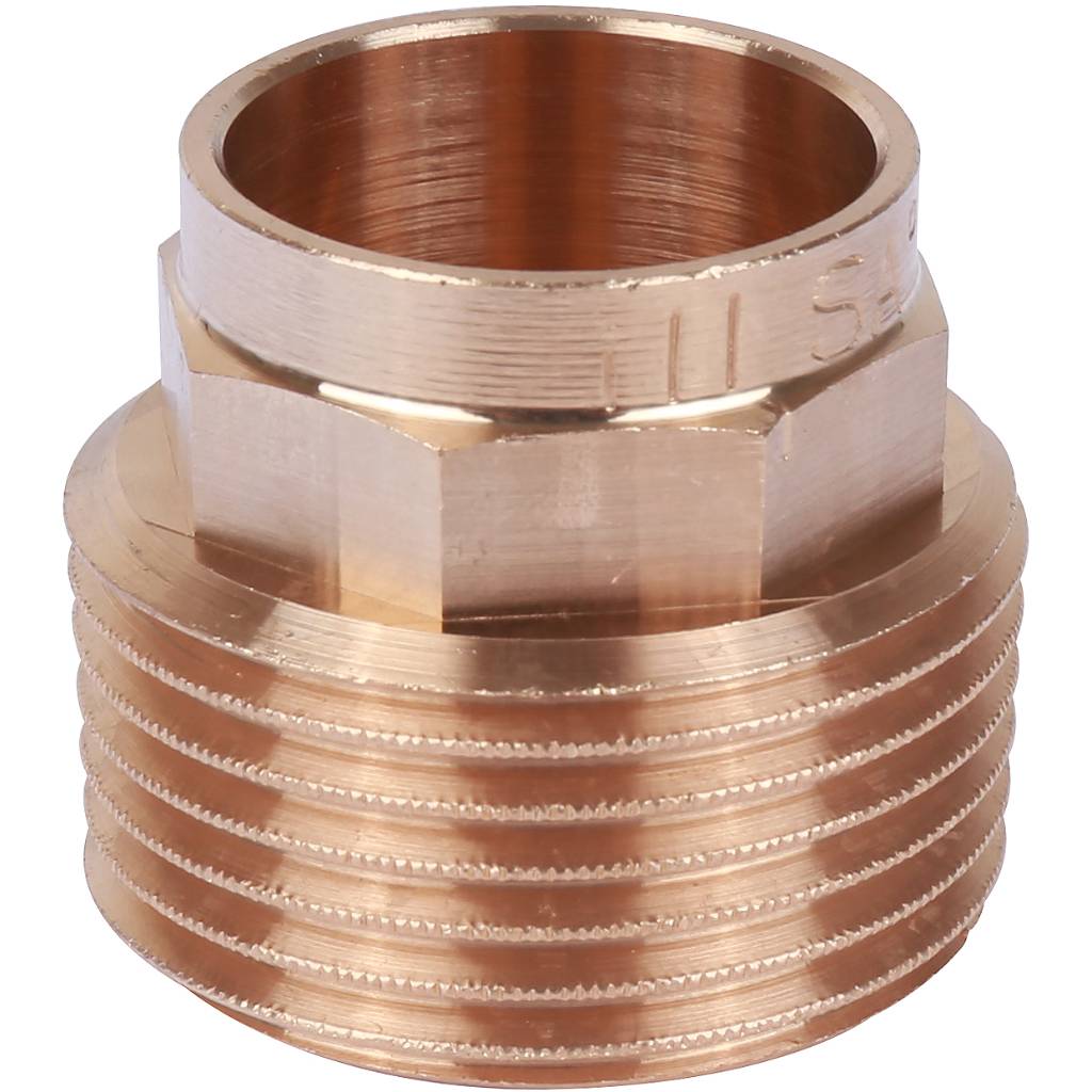 Муфта 22х1" переходная (НР) под пайку с наружной резьбой SANHA бронзовая 14243221