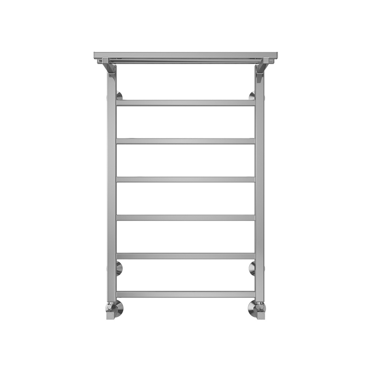 Полотенцесушитель водяной "контур" п7 500*800 с перекладиной (хром) "terminus"