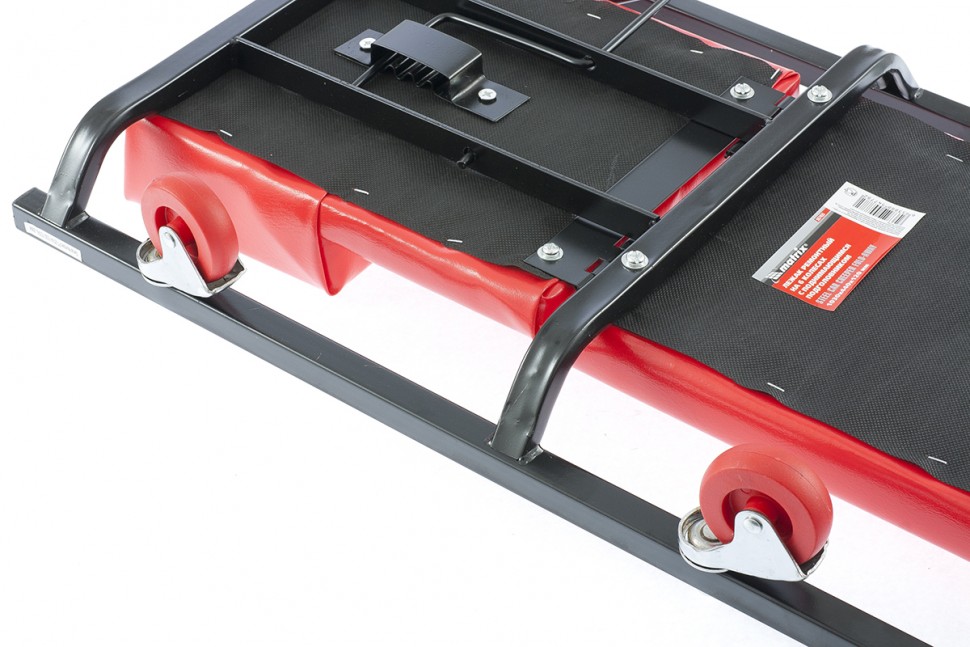 Лежак ремонтный на шести колесах, 1030 х 440 х 120 мм, поднимающийся подголовник Matrix (567455)