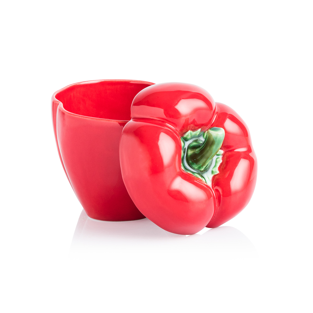 Емкость с крышкой "перец" 12,5 см, керамика (красный) (1) "bordallo pinheiro" bor65018678