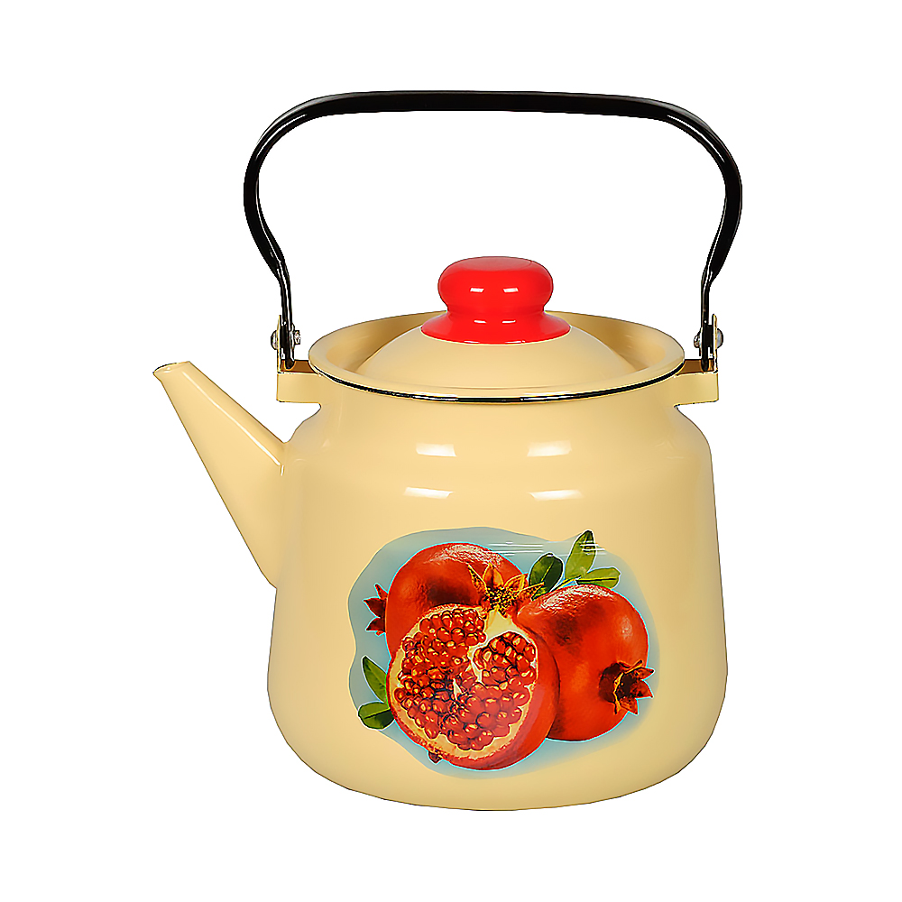 Чайник эмалиров. декор. 3,5 л (1/4) "стальэмаль"  1с26с