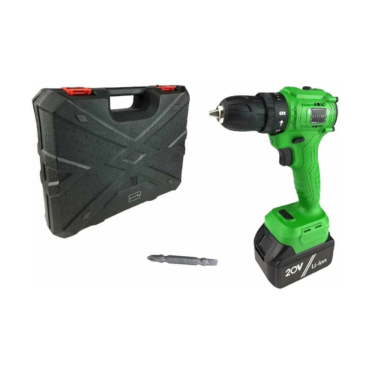 Дрель-шуруповерт аккум. greenpower 20 pro (аккум., заряд. устр-во, бита) (1) "zitrek" 063-4060