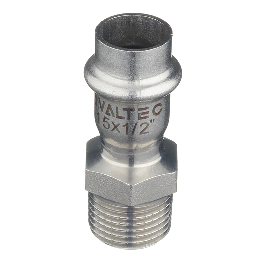 Муфта пресс-Н 15 мм х 1/2" нержавеющая сталь VALTEC