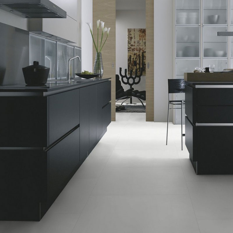 Кварц виниловый ламинат Wineo 800 Tile DB00102-1 XXL Solid White Плитка белая сплошная