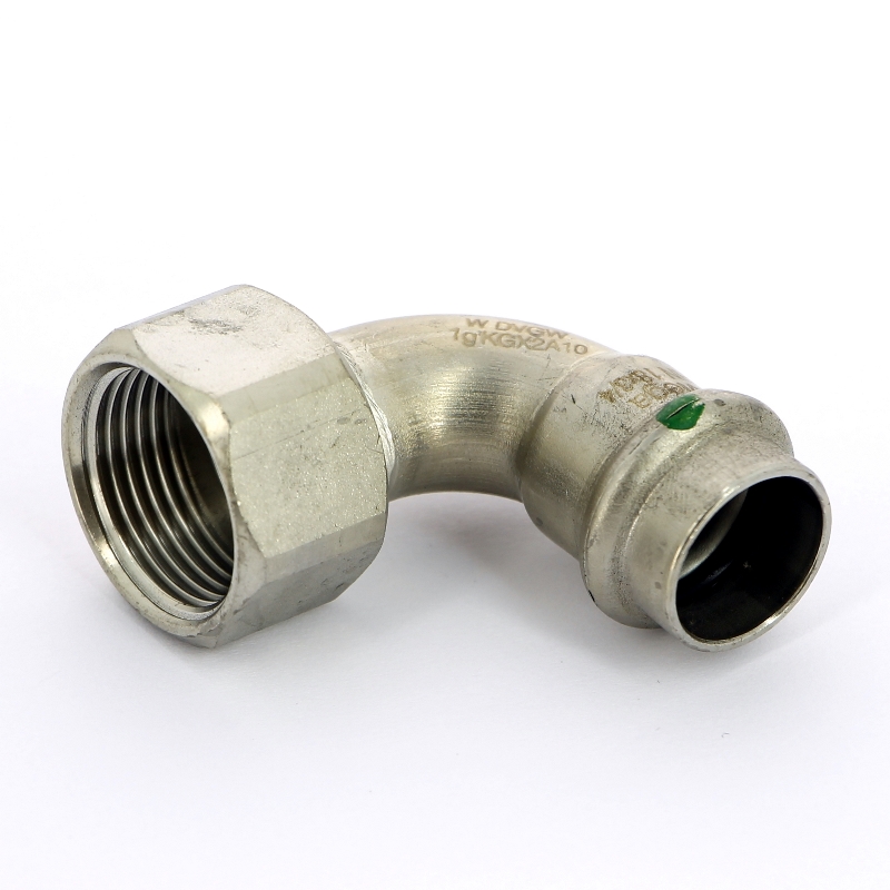 Угол пресс-В 18x3/4' нержавеющая сталь Sanpress Inox VIEGA