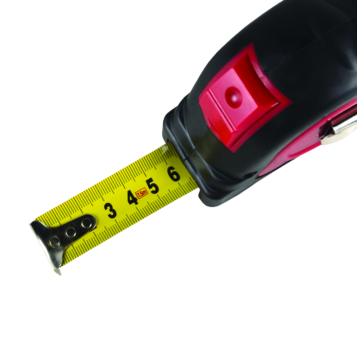 Рулетка с автостопом, двухкомп. корпус  7,5 м/25  мм (1/6/48) "кедр"  018-0725