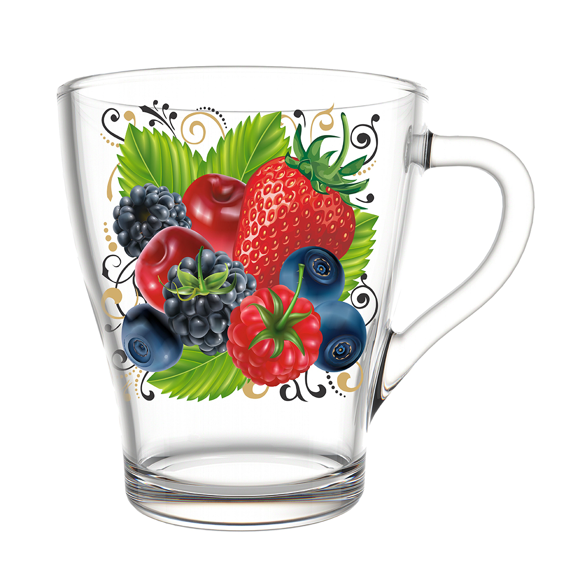 Кружка "ягодный фреш" 250 мл (1/20) "декостек"