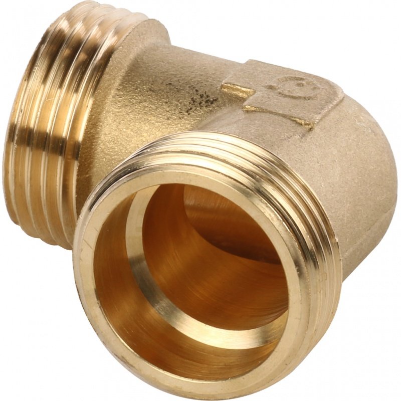 Угол резьбовой НР 1" латунь STOUT