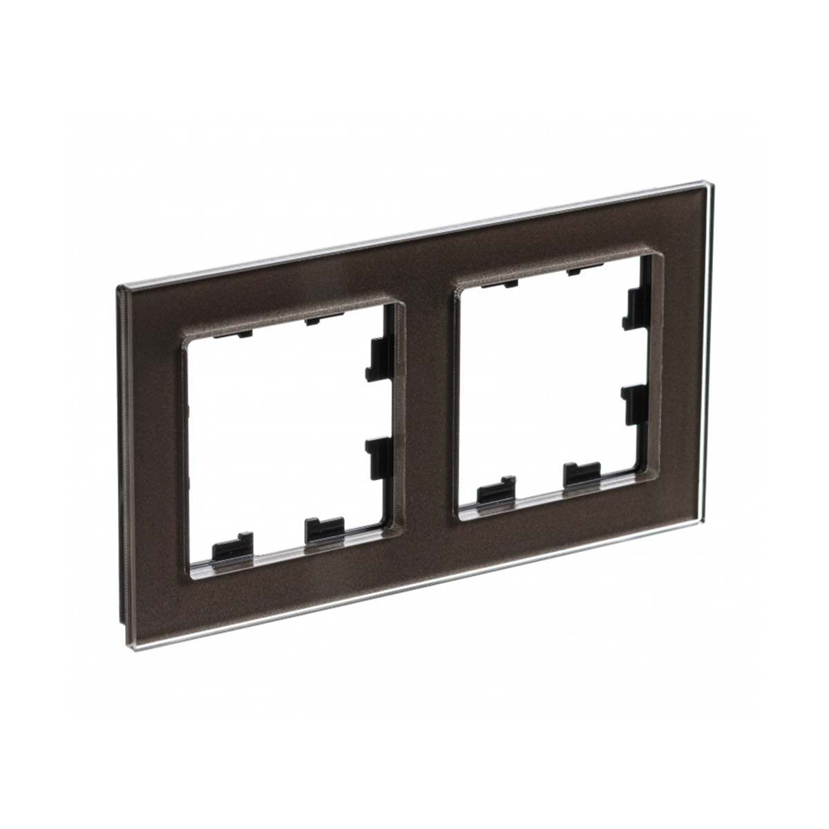 Рамка "atlasdesign nature" 2-х местн. универс., стекло, мокко (1/8/16) "schneider"