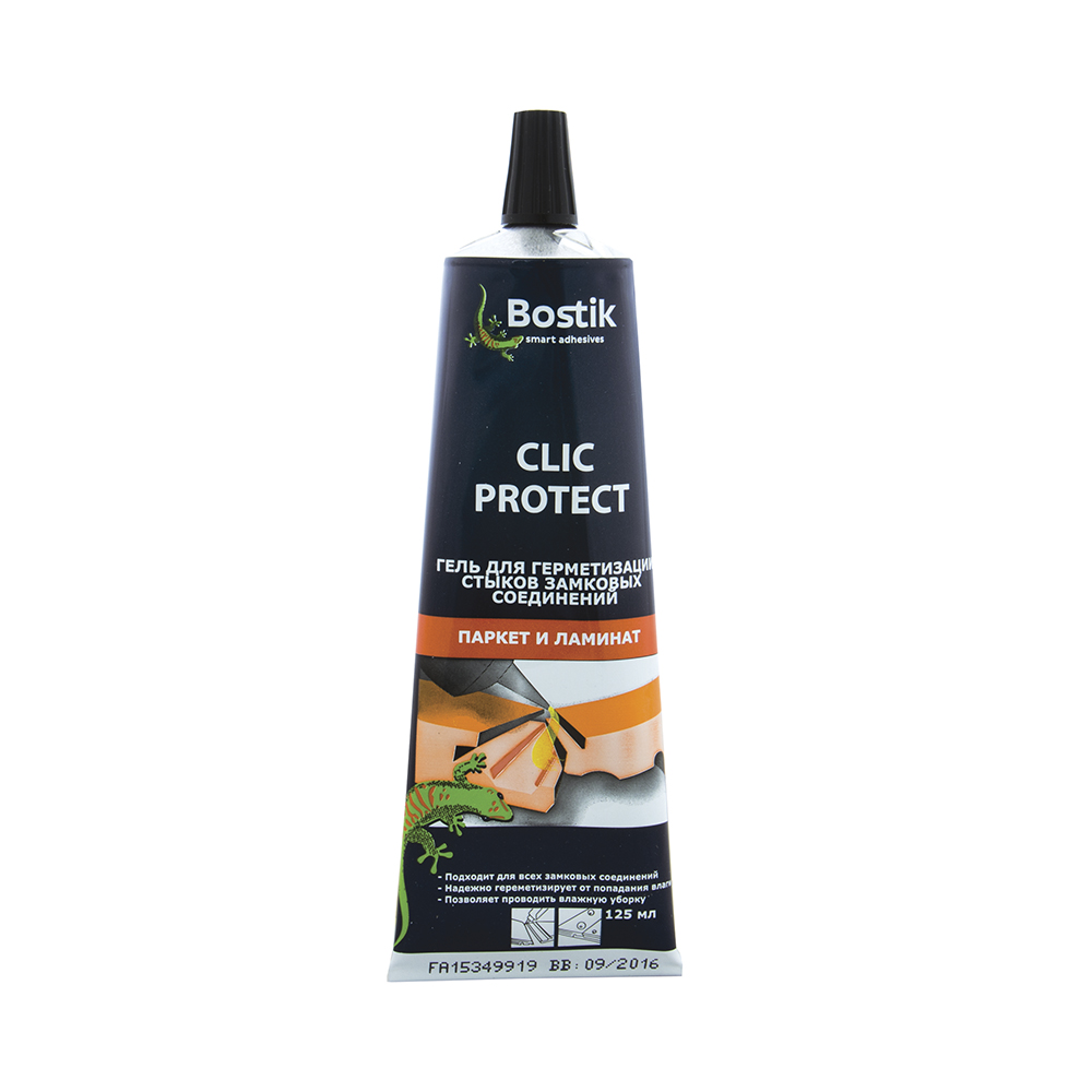 Гель "clic protect" для стыков ламината 125 мл (12) "bostik"