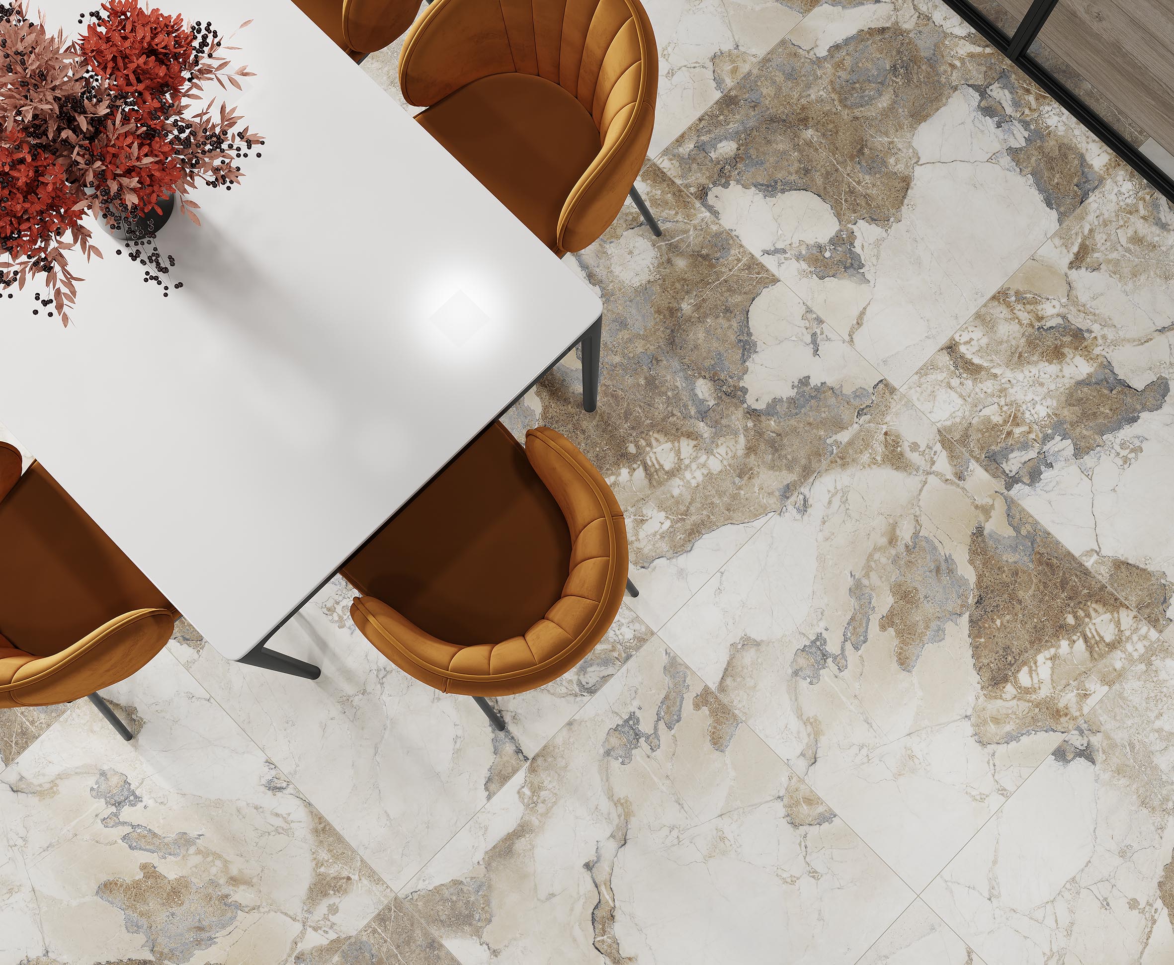 Persian brown керамогранит коричневый полированный 60x60