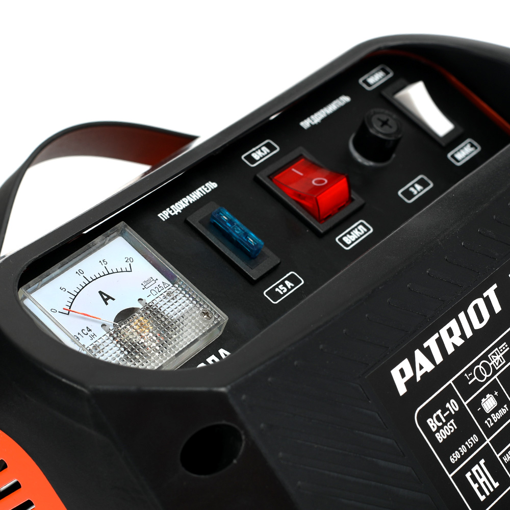 Заряднопредпусковое устройство bct-10 boost 20-100 а/ч, 12в (1) "patriot" 650301510