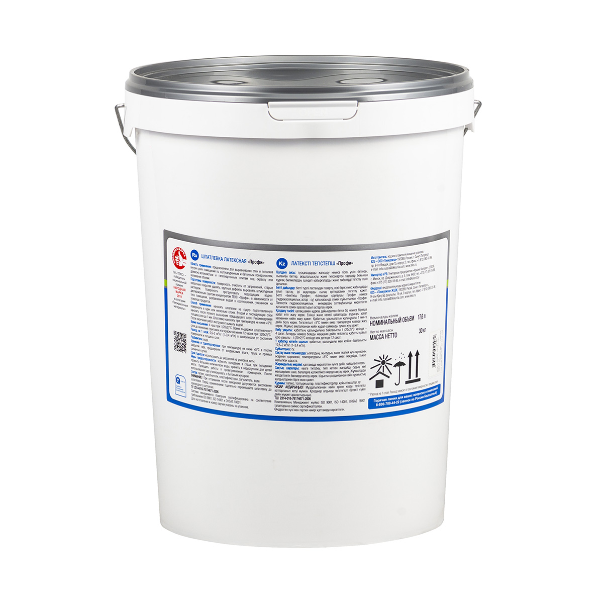Шпатлевка латексная "профи" 30 кг (1/22) текс
