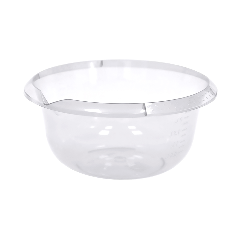 Миска пласт.  3 л  d 240 мм (прозрачная) (1/24) "виолет"