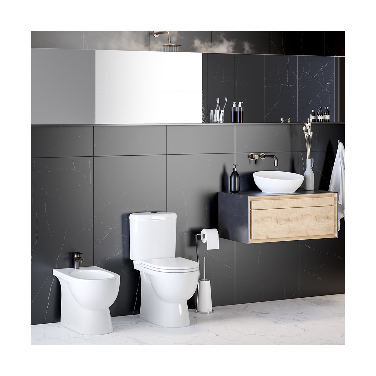 Унитаз напольный "art" белый "sanita luxe"  wc.cc/art/2-dm/wht.g/s1