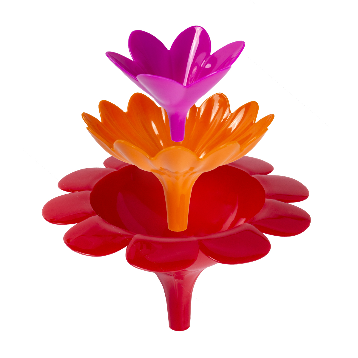 Воронки пласт. "flower power" набор 3 шт. (1/6) "vigar" 3590