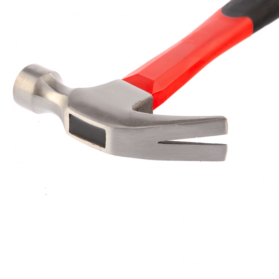 Молоток-гвоздодер optimal, 450 г, фибергласовая обрезиненная рукоятка Matrix (10456)