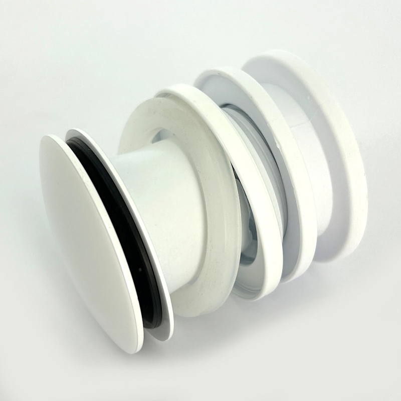 Выпуск McALPINE 60 мм нерж. решетка с пробкой, выход 1 1/4", белый матовый