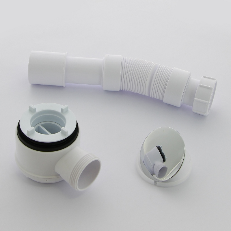 Сифон McALPINE бутылочный для поддона c раздвиж. L=300-500 мм трубой, высота 65 мм, выход 40/50, хро