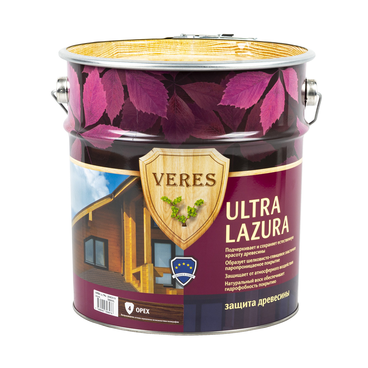 Верес ультра лазура № 4 орех  9 л (1) "veres"