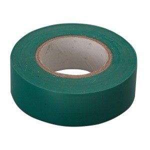 Изолента ПВХ, 19 мм х 20 м, зеленая Сибртех (88797)