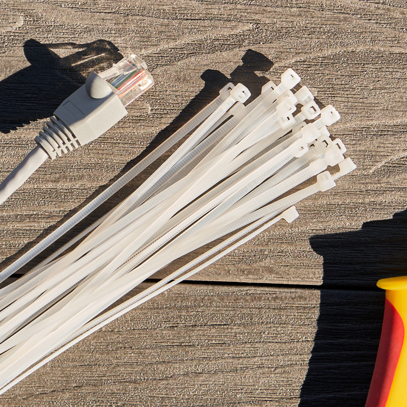 Хомуты нейлон 2,5 х 150 мм (набор 25 шт.), белые (1/10/1000) "rexant" 07-0150-25