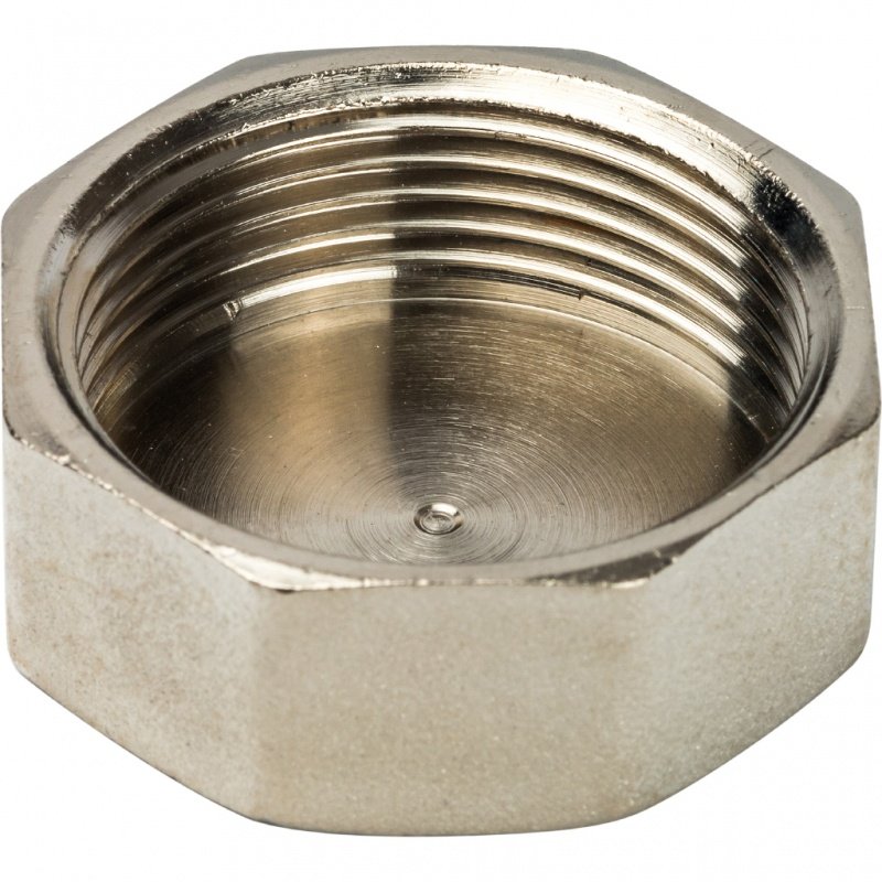 Заглушка резьбовая ВР 1"1/4 никель STOUT