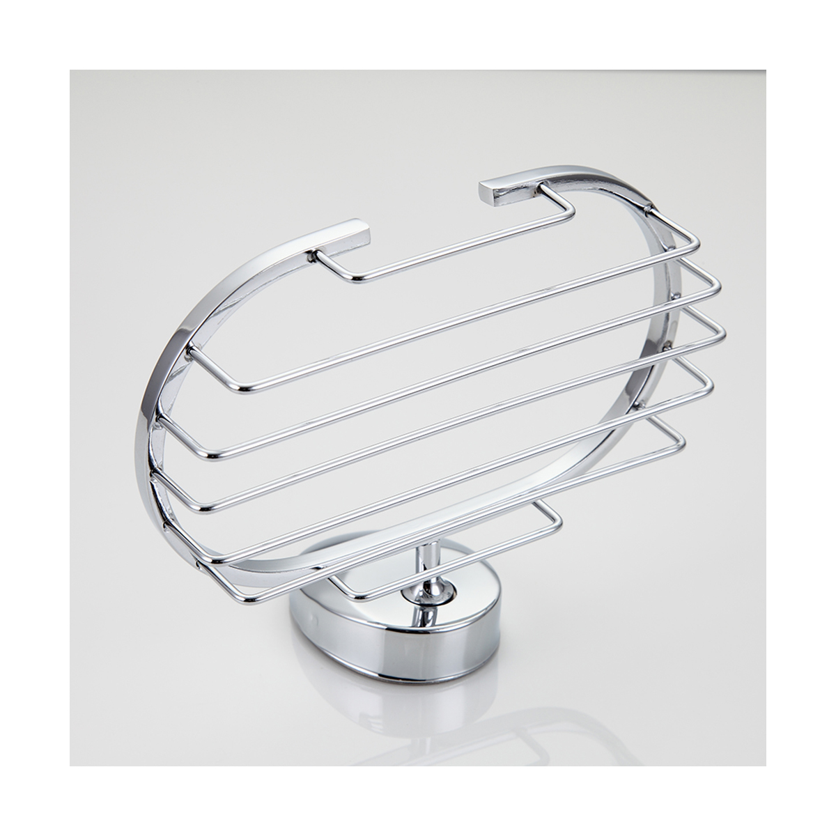 Мыльница с держателем f1602-2, хром (1/20/40) "frap"