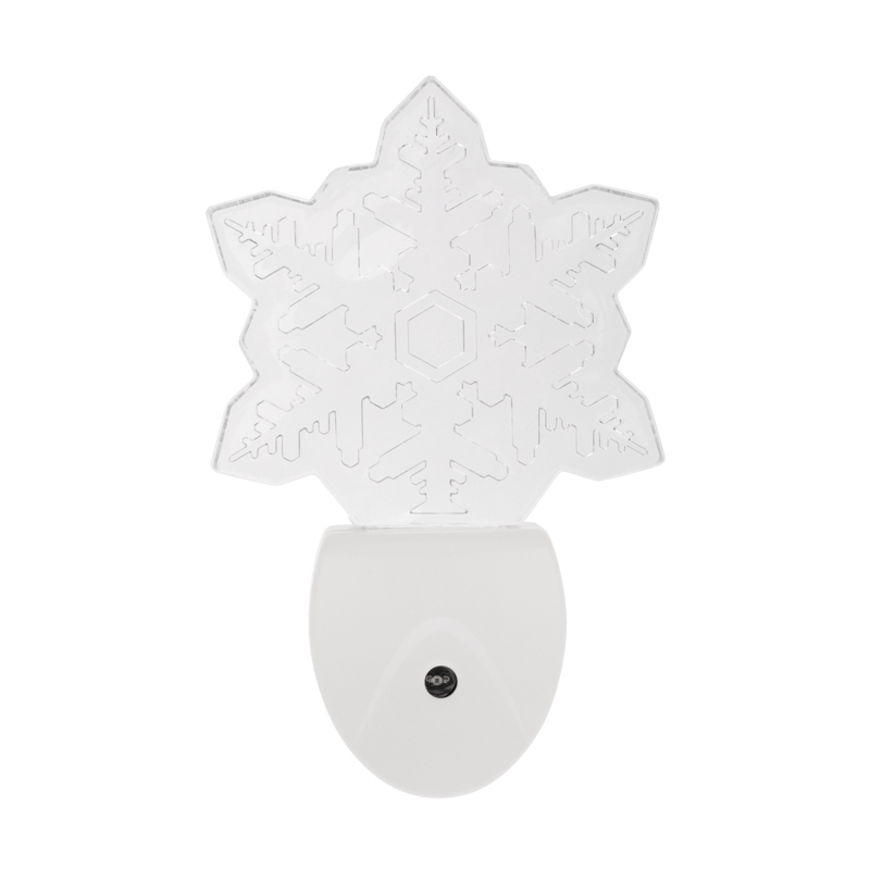 Ночник светодиод. "rexant" снежинка, свечение мультиколор 7 цветов (1/60) 75-0317