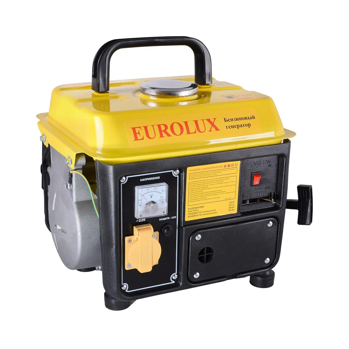 Генератор бензиновый g950a 0,65 квт (1) "eurolux"