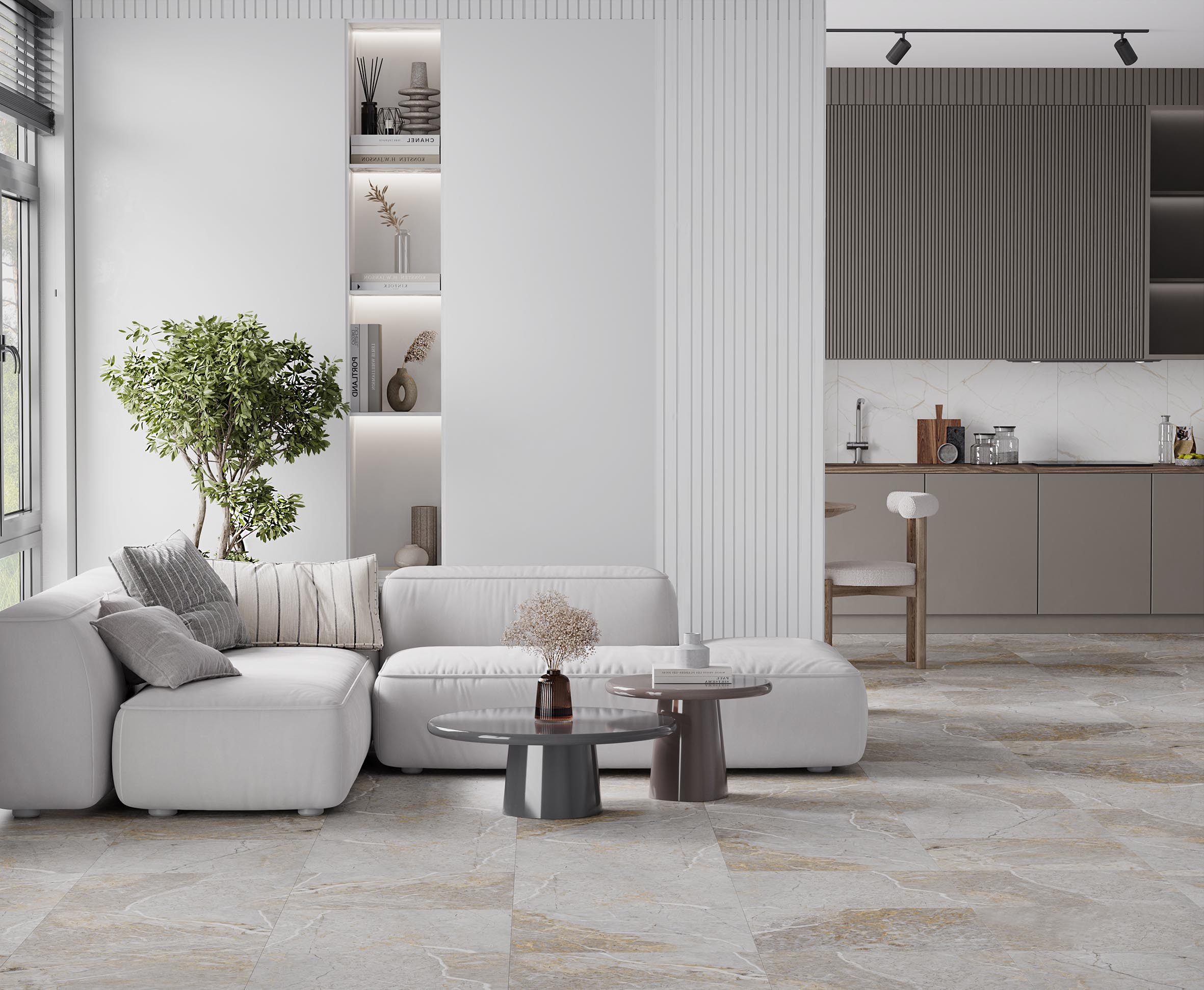 Fantastico grey granito керамогранит полированный 60x120