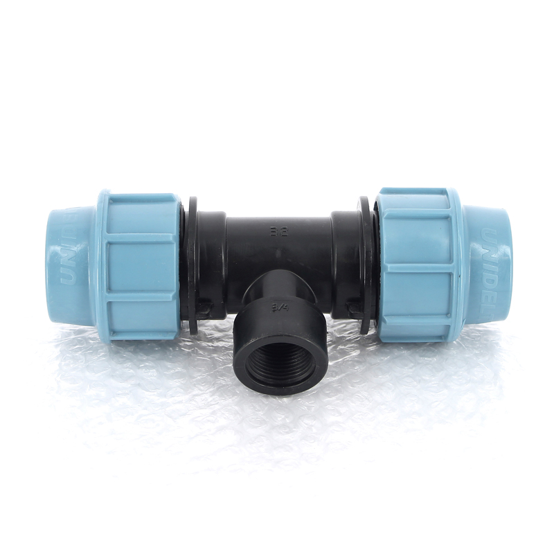 Тройник ПНД переходной под обжим ВР 32 x 3/4" полиэтиленовый UNIDELTA