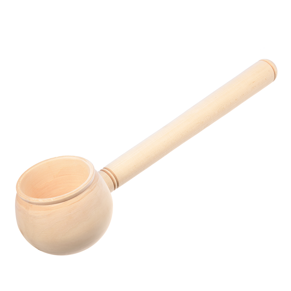 Ковш-черпак для бани и сауны "булава" 0,17 л, липа (1/5) "банные штучки" 30044