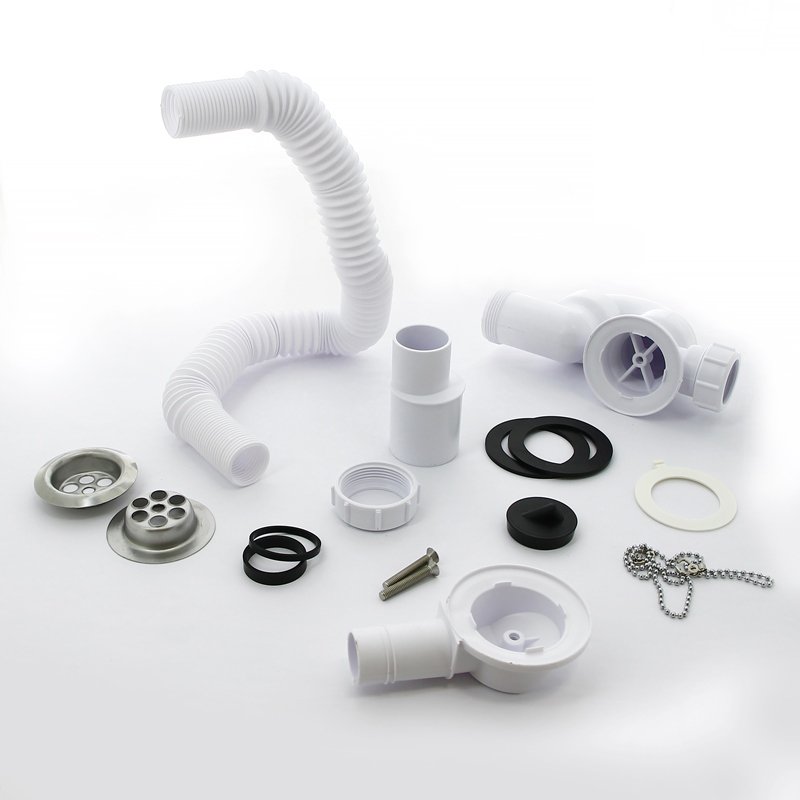 Слив-перелив McALPINE L=310 х 720мм х 34/40 мм. неразборный, с раздвижным переливом