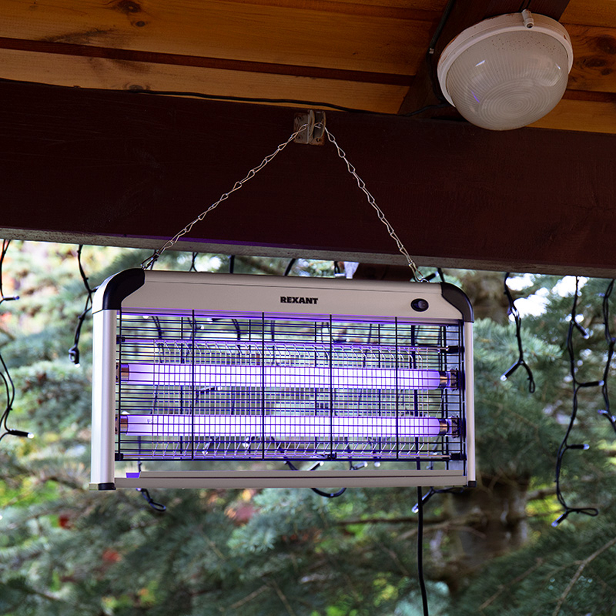 Лампа антимоскитная r100  2х15вт 220в (1/8) "rexant" 71-0056