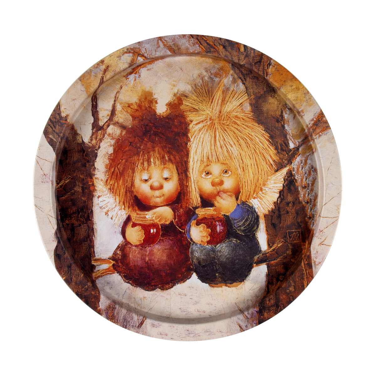 Поднос сервировочный "сладкая жизнь" d=27,7 см (1/20)