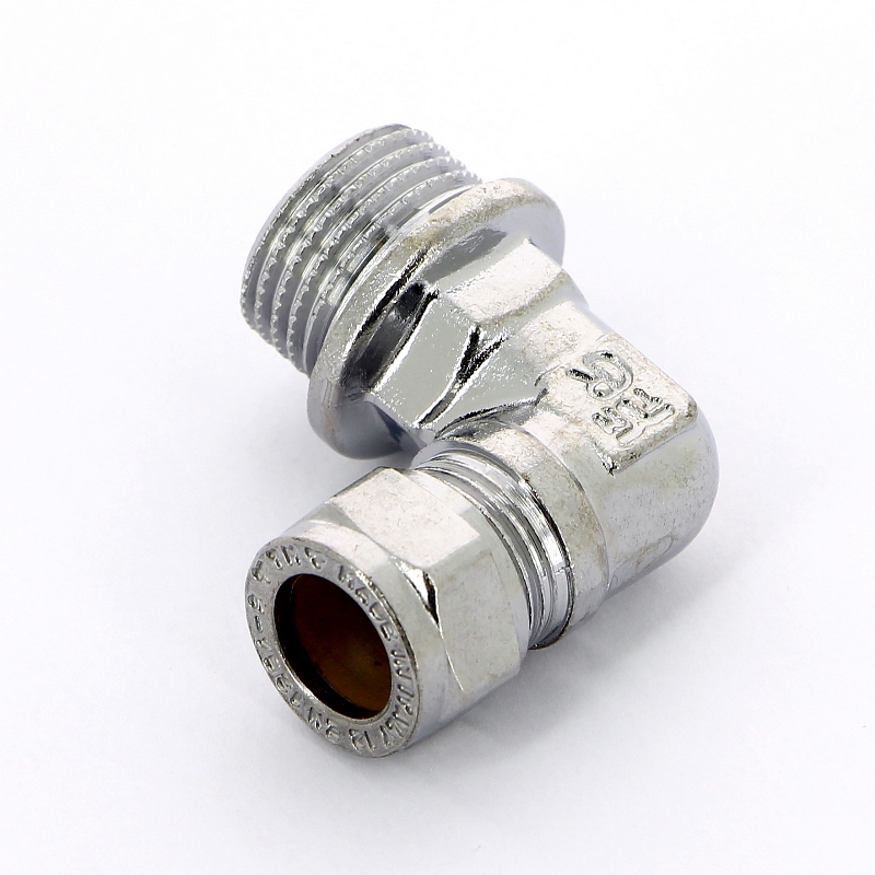 Угол НР 12 x 1/2" обжим хром TIEMME