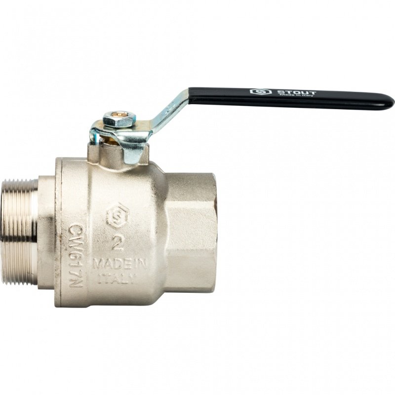 Кран шаровый STOUT ВН 2" полнопроходной, рычаг