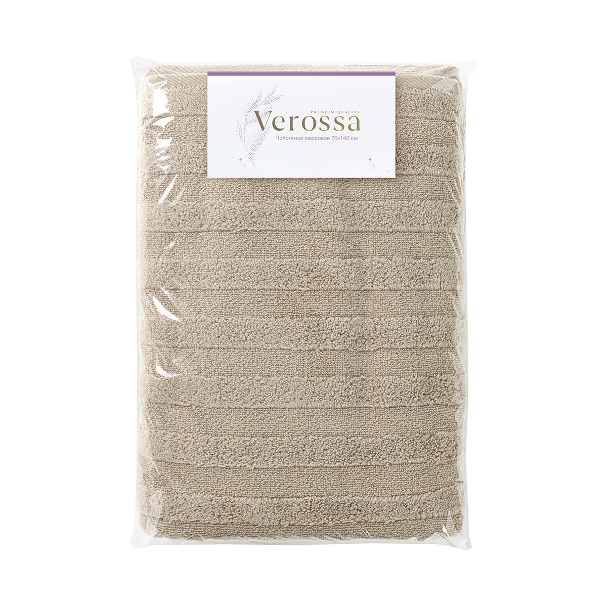 Полотенца "verossa" palermo набор 2 шт. 50*90 + 70*140 см (капучино)