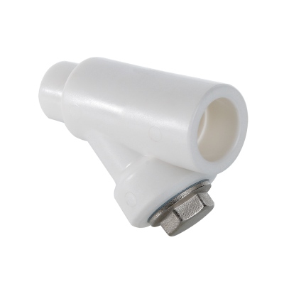 Фильтр сетчатый косой 25 мм ВН PP-R под пайку VALTEC белый