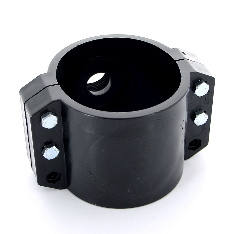 Врезка монтажная 110 x 110 х 1" ВР, 4 болта, для труб ПНД UNIDELTA