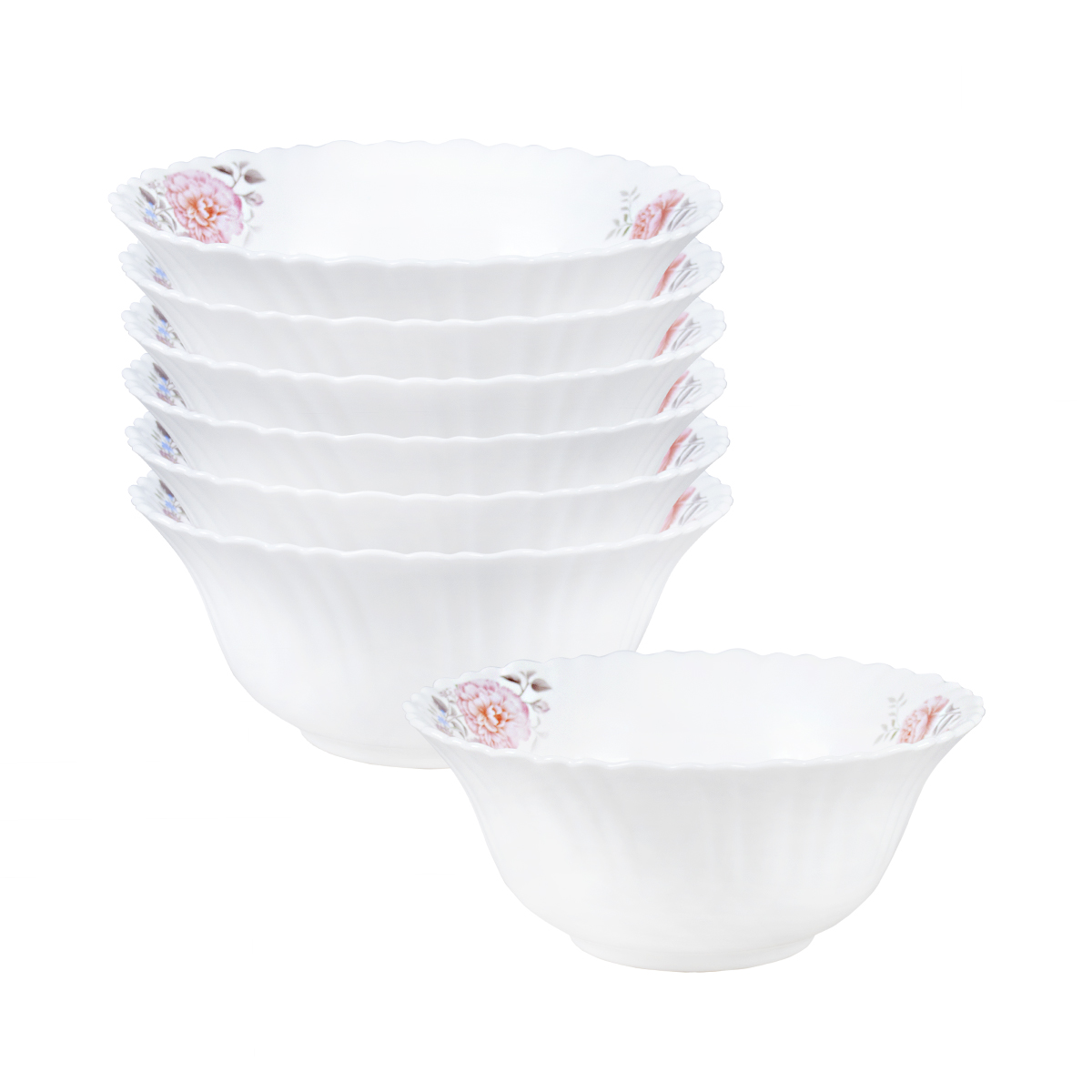 Салатник "opal" pion 12,6 см, опаловое стекло (6/72) h06244