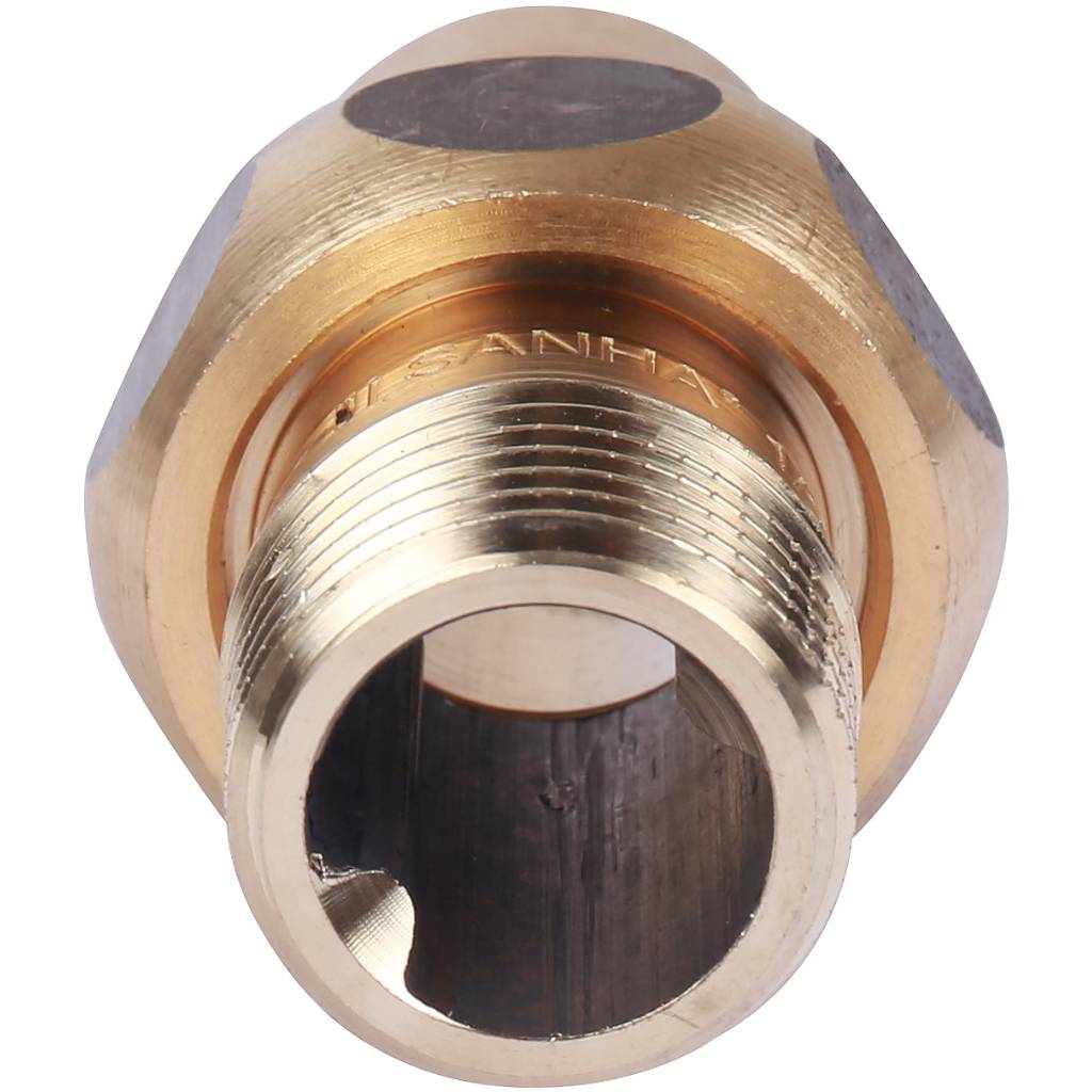 Американка (сгон) 18x1/2" НР с плоской прокладкой под пайку бронзовая SANHA 143311812