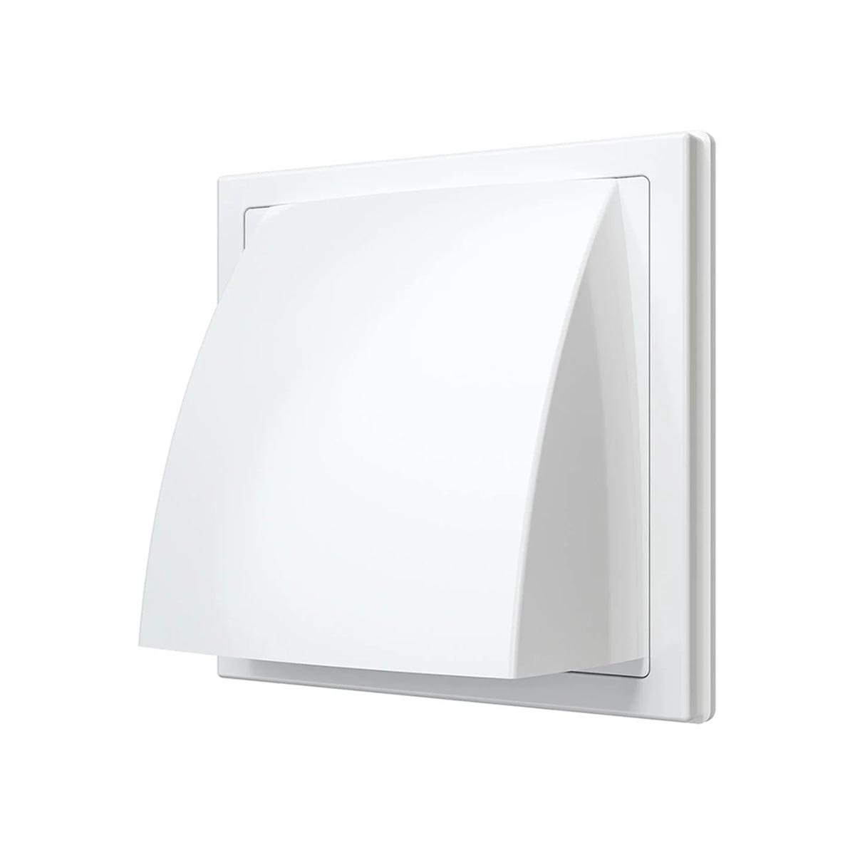 Выход стенной вытяжной с обратным клапаном 150 х 150 мм с фланцем d125 (1/20) "эра" 1515к12,5фв