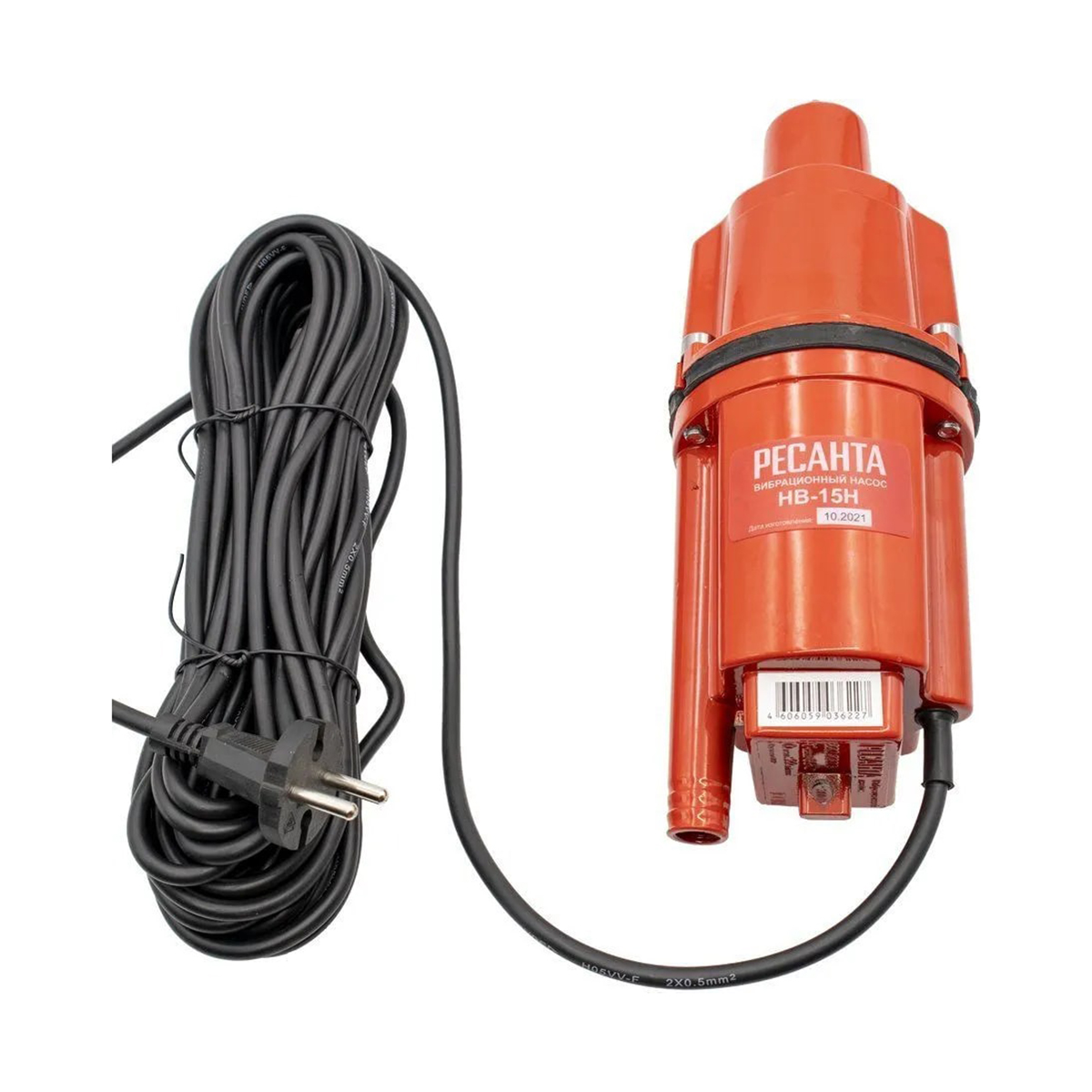 Насос вибрационный нв-15н с нижним забором (шнур 15 м) (1) "ресанта"