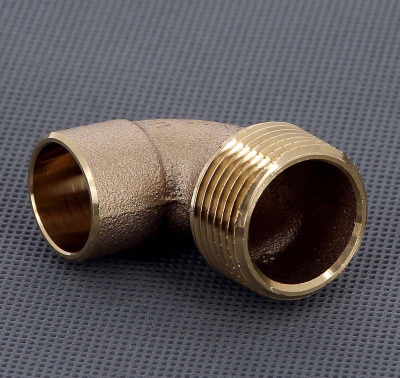 Угол 90° переходной пайка - НР 22 x 1" VIEGA бронза